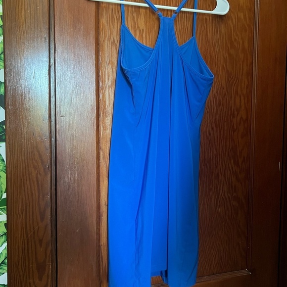 All in Motion Vibrant Blue Strapless Dress Built in Shorts Small - Picture 4 of 5